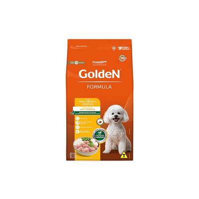 Ração Golden Fórmula para Cães Adultos de Pequeno Porte sabor Peru e Arroz 1kg