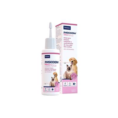 Limpador Auricular Virbac Phisioderm para Cães e Gatos 100ml