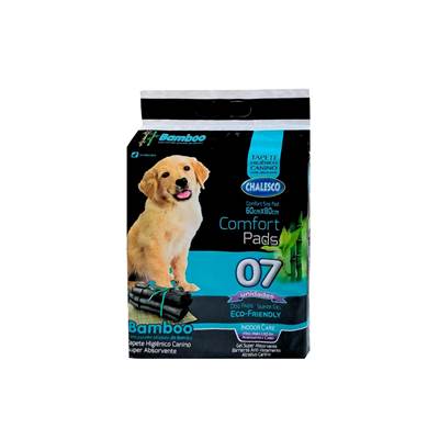 Tapete Higiênico Chalesco Confort Bamboo para Cães 7 unidades