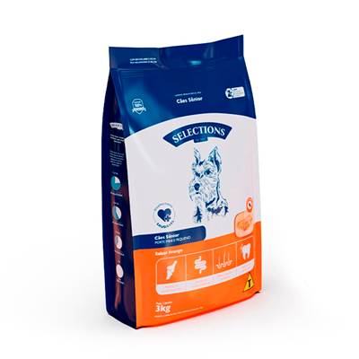 Ração Selections For Pet para Cães Senior Mini e Pequenos sabor Frango 3kg