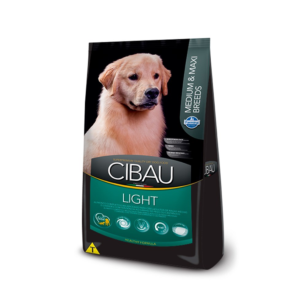 Ração Cibau Medium & Maxi Light para Cães Adultos de Raças Médias e Grandes