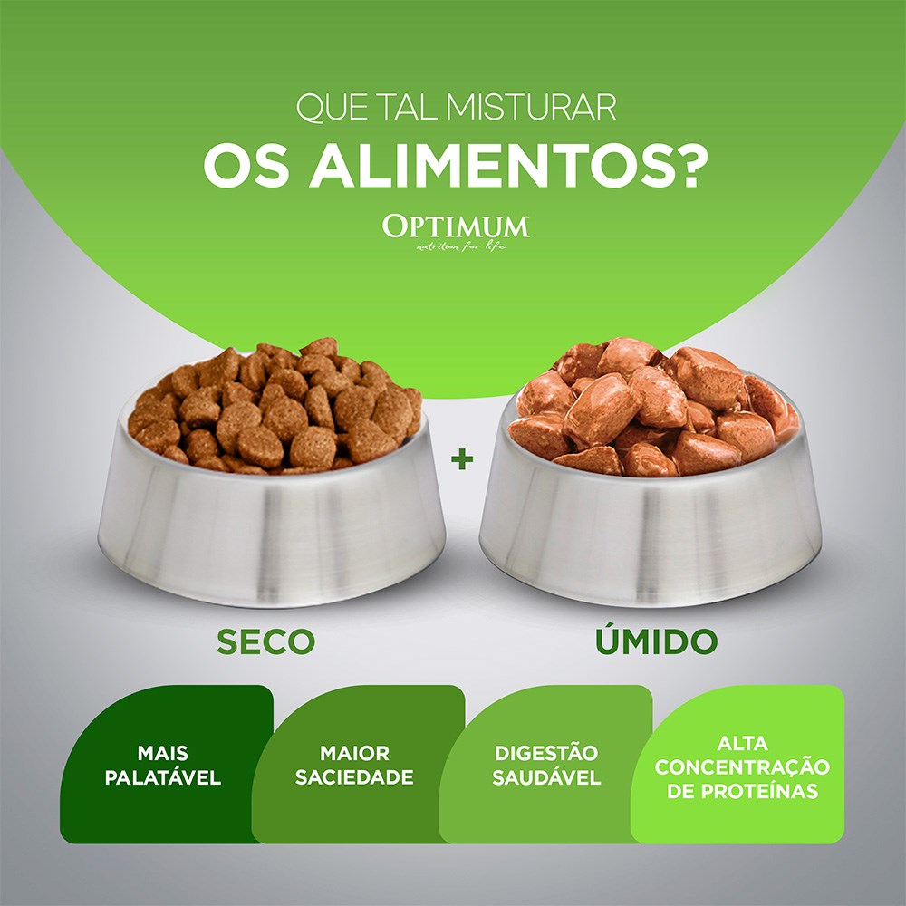 Ração Optimum para Cães Adultos de Raças Pequenas e Minis sabor Frango e Arroz