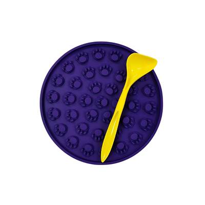 Brinquedo e Comedouro Amicus Lamb Lamb Circulo Roxo para Cães e Gatos U