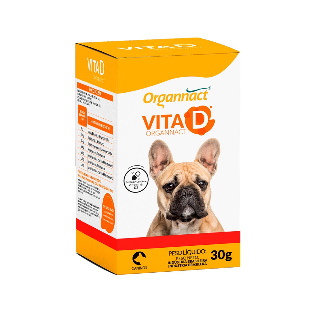 Suplemento Organnact Vita D para Cães 