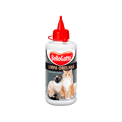 Loção Limpa Orelhas Bellogatto para Gatos 80ml