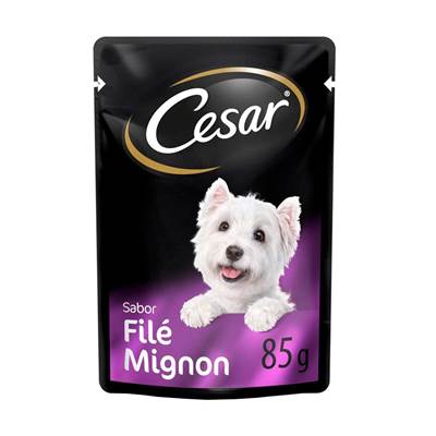 Ração Cesar Sachê Cortes Selecionados Filé Mignon para Cães Adultos 85g