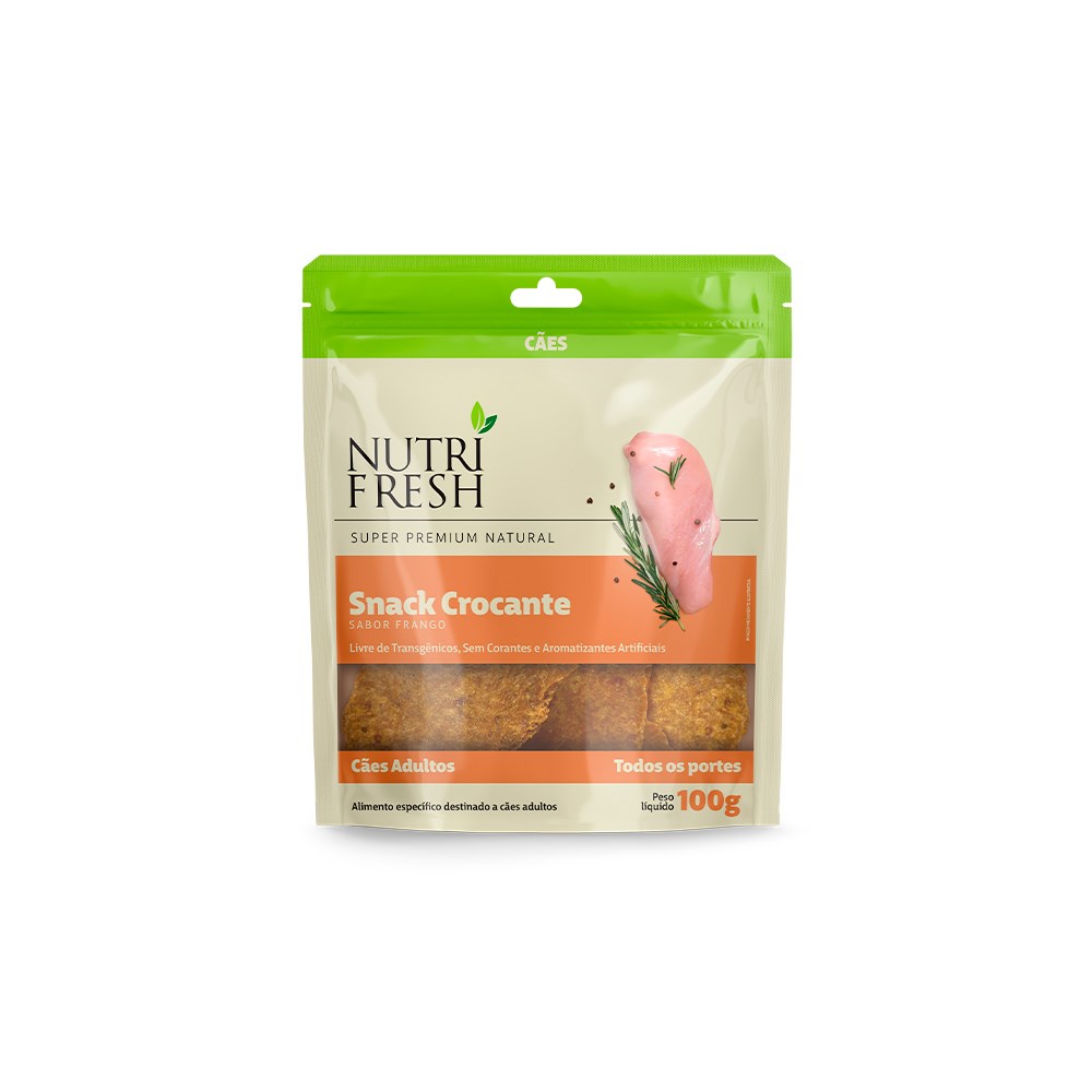Snack Crocante Nutrifresh sabor Frango para Cães Adultos
