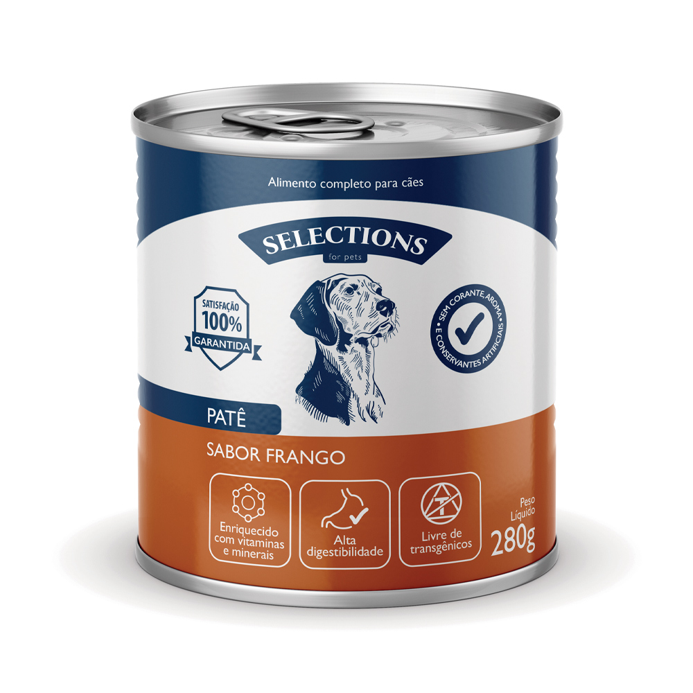 Patê Selections For Pets para Cães sabor Frango | Zee.Now