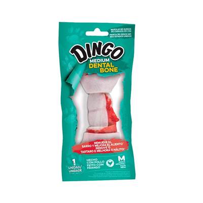 Osso Dingo para Cães Medium Dental Bone