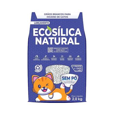 Areia Higiênica Progato Ecosílica para Gatos 2kg