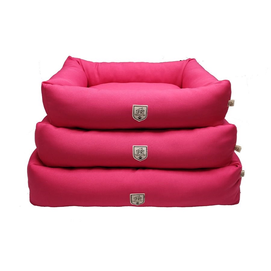 Cama Fábrica Pet Retangular Pink para Cães e Gatos