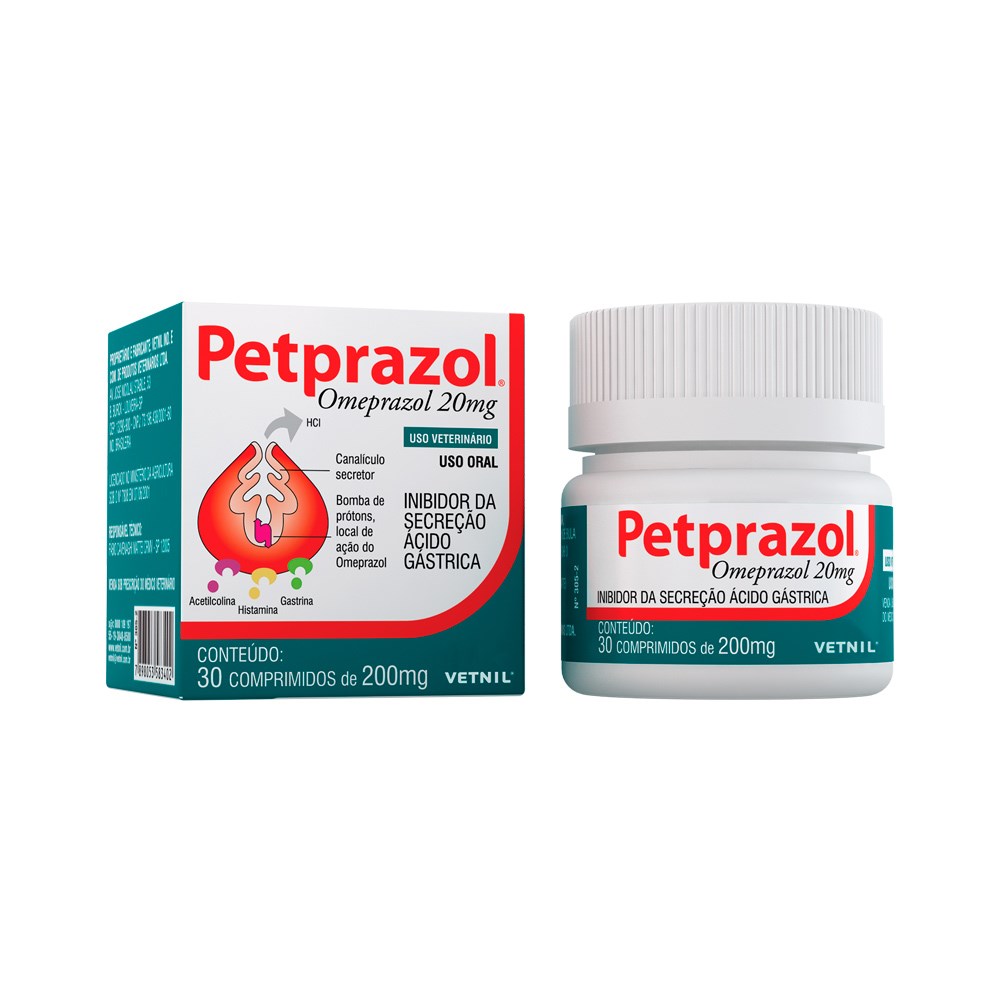 Petprazol para Cães e Gatos -  30 Comprimidos