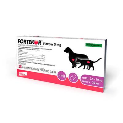Fortekor Flavour 5mg - Comprimidos Palatáveis 5mg