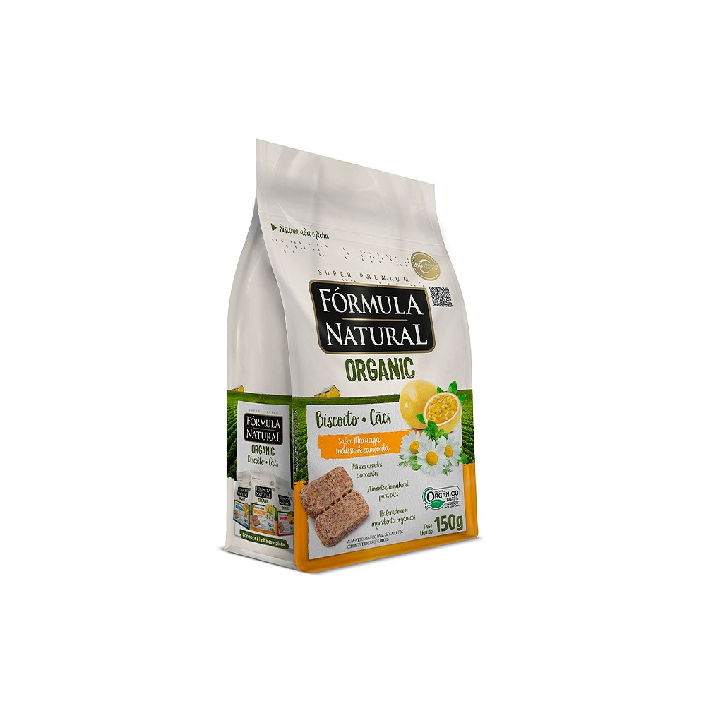 Biscoito Fórmula Natural Organic Maracujá para Cães Adultos 