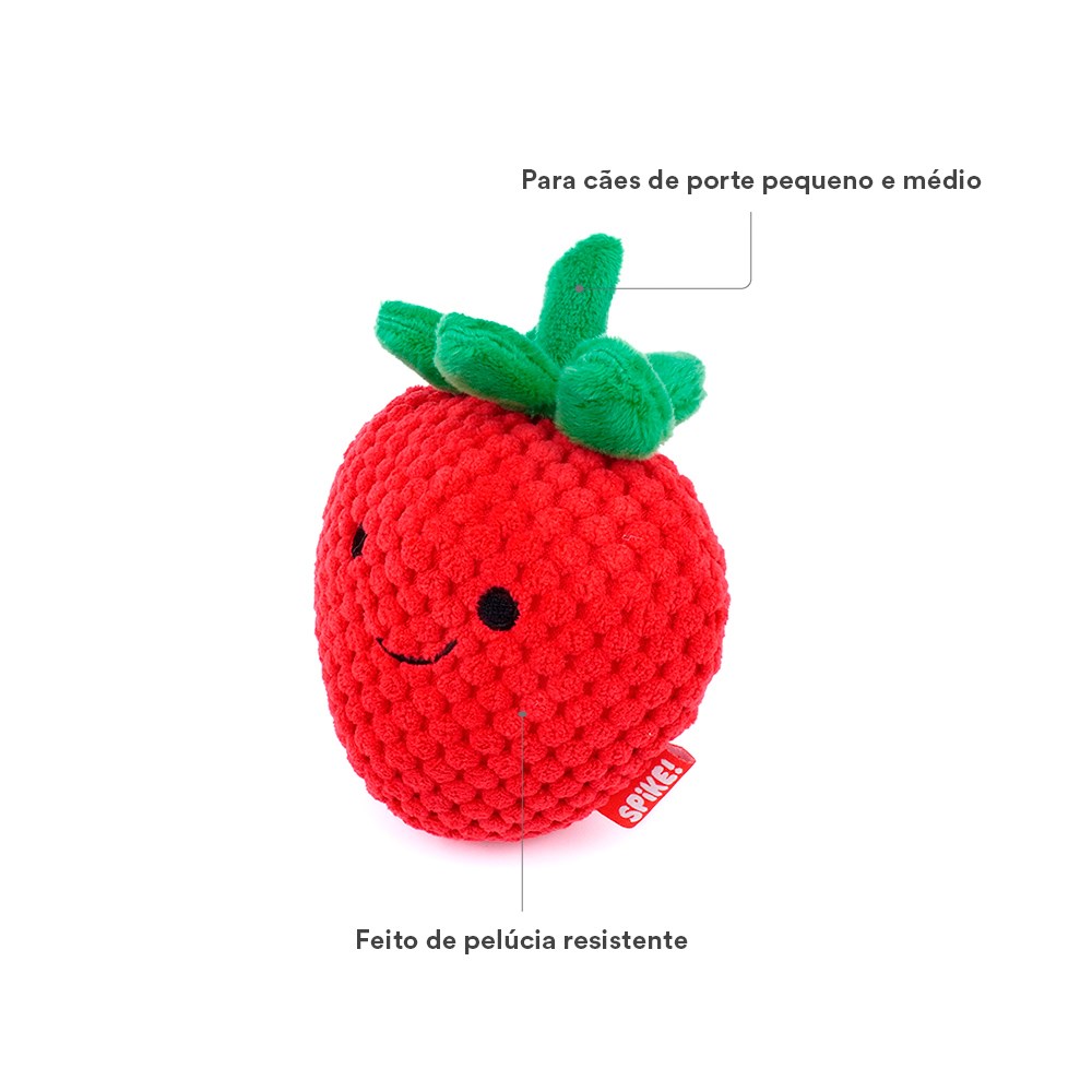 Brinquedo de Pelúcia para Cães Kawaii Morango