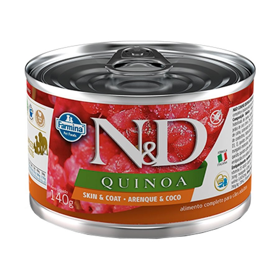 Ração Úmida N&D Quinoa Pele e Pelagem para Cães Adultos Sabor Arenque e Coco