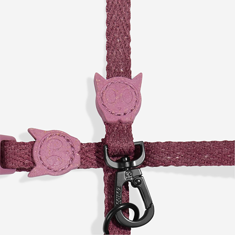 Peitoral com Guia Zee.Cat Naturals Hibiscus para Gatos | Zee.Dog