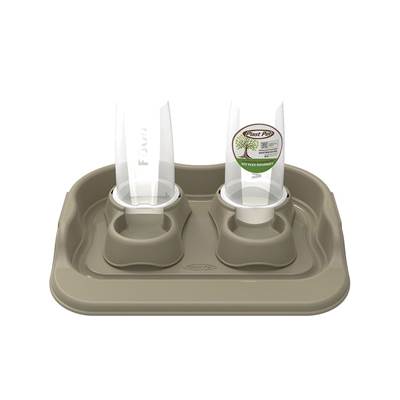 Comedouro Plast Pet Kit Flex Gourmet Eco Gold para Cães e Gatos 650ml