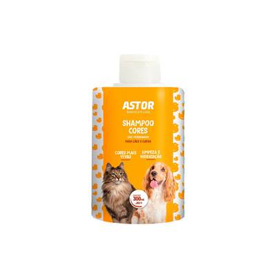 Shampoo Cores Astor para Cães e Gatos 300ml