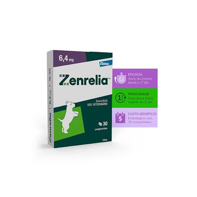 Antialérgico Elanco Zenrelia 6,4mg para Cães 6.4mg