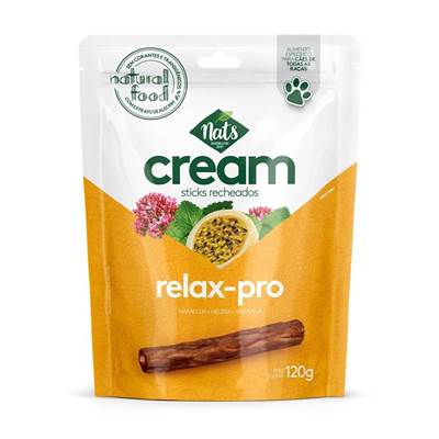 Snack Nats Cream Sticks Recheados Relax-pro para Cães 120g