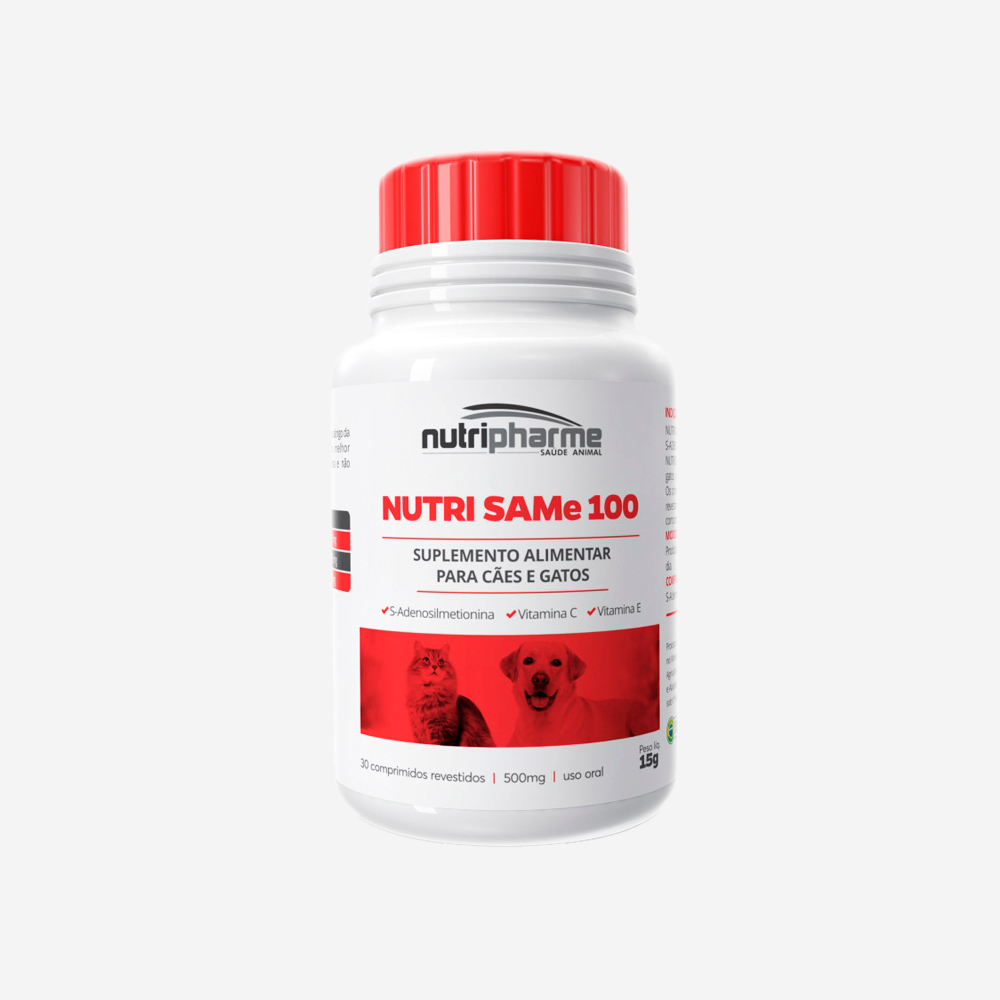 Suplemento Alimentar Nutri SAMe 100 para Cães e Gatos