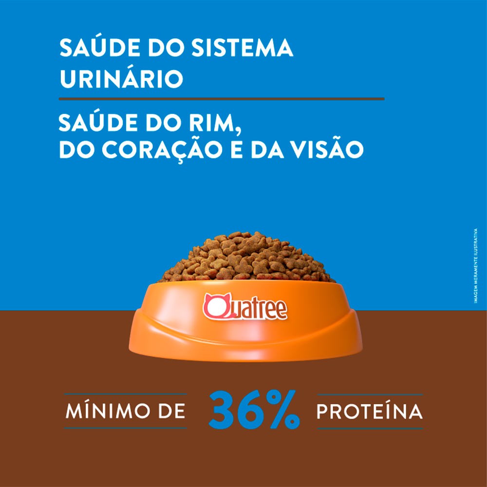 Ração Quatree Supreme para Gatos Sênior +7 Sabor Salmão e Frango