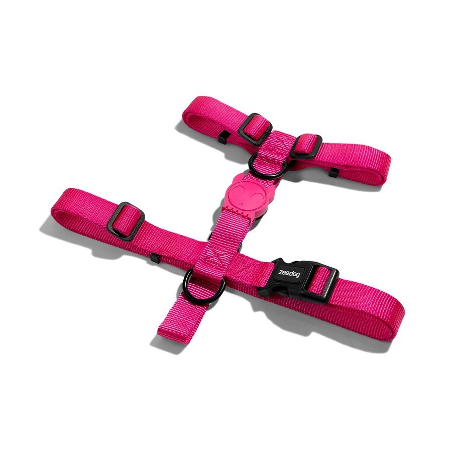 Peitoral para Cachorros H Pink Led