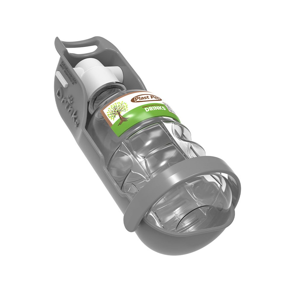 Bebedouro Portátil Plast Pet Eco Taupe para Cães