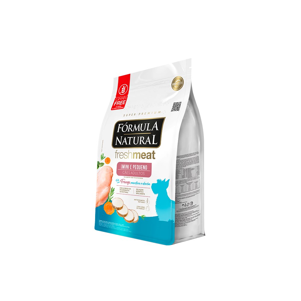 Ração Fórmula Natural Fresh Meat para Cães Adultos de Porte Mini e Pequeno