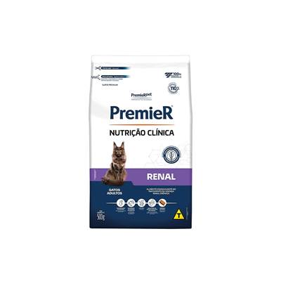 Ração Premier Nutrição Clínica Renal para Gatos Adultos 0,5kg