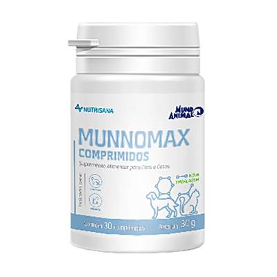 Suplemento Munnomax para Cães e Gatos 30 comprimidos