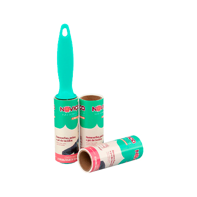 Escova Noviça Rolo Adesivo Fit com 25 Folhas por Rolo