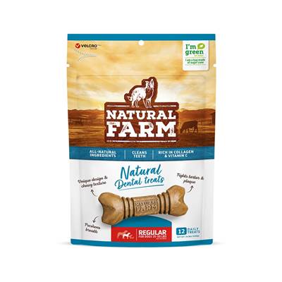 Snack Natural Farm Dental Treats para Cães de Porte Médio 420g
