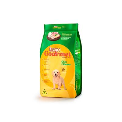 Ração Quatree Gourmet para Cães Filhotes sabor Mix de Carnes e Leite 20kg