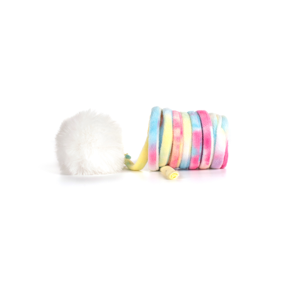 Brinquedo Fuzz para Gatos Mola e Bola Arcoiris