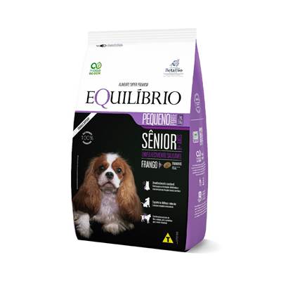 Ração Equilíbrio para Cães Sênior de Porte Pequeno sabor Frango 7,5kg