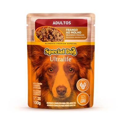 Ração Úmida Special Dog Ultralife para Cães Adultos Sabor Frango ao Molho 100g