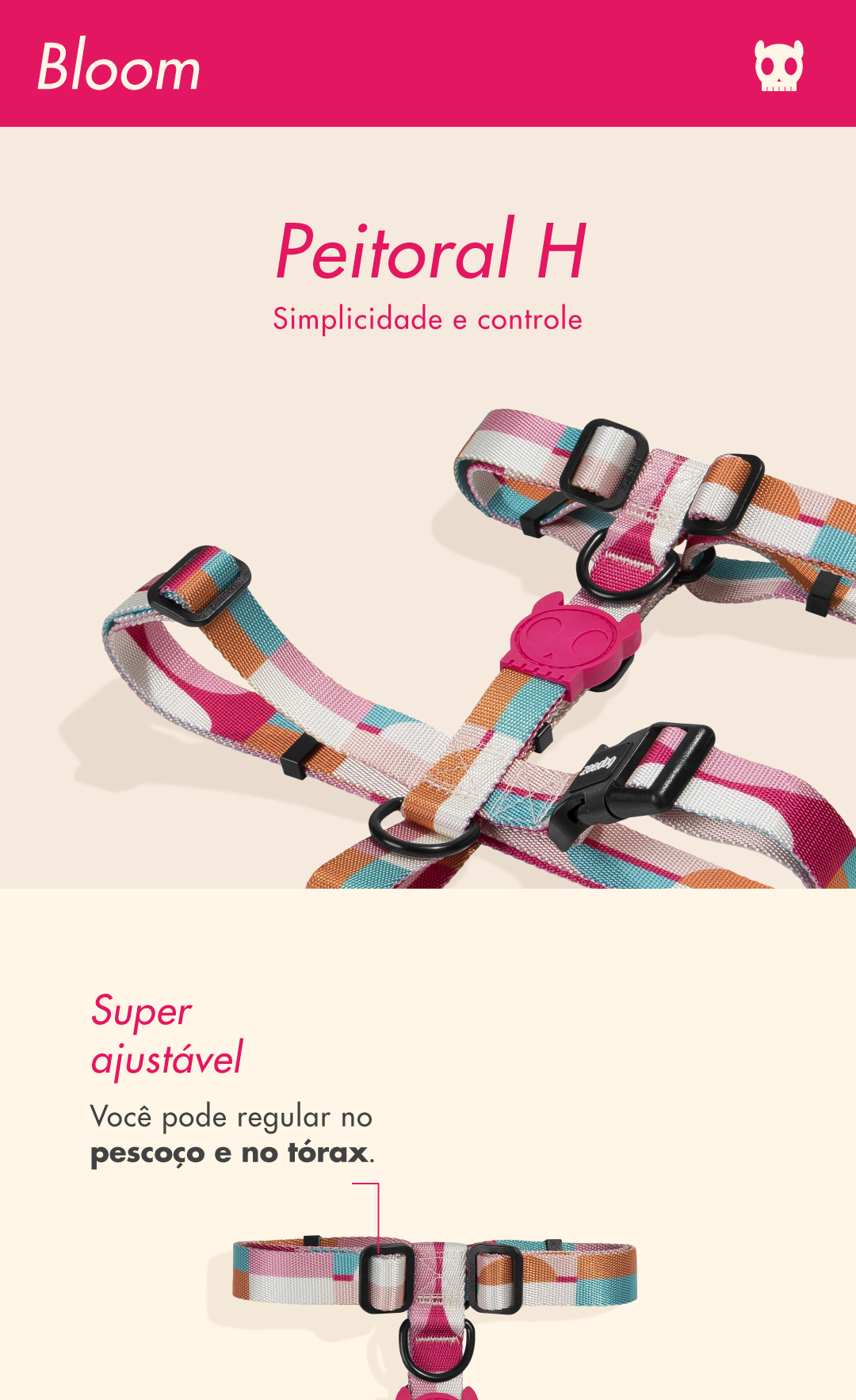 Peitoral H para Cachorros Bloom | Zee.Now