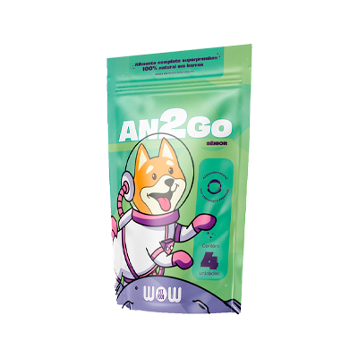 Alimento Natural Wow AN2Go para Cães Sênior 60g