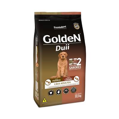 Ração Golden Fórmula Duii para Cães Adultos sabor Frango e Carne 10,1kg