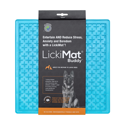 Brinquedo LickiMat Buddy Azul para Cães M