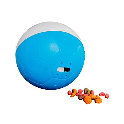 Brinquedo Amicus Crazy Ball Azul e Branco para Cães M