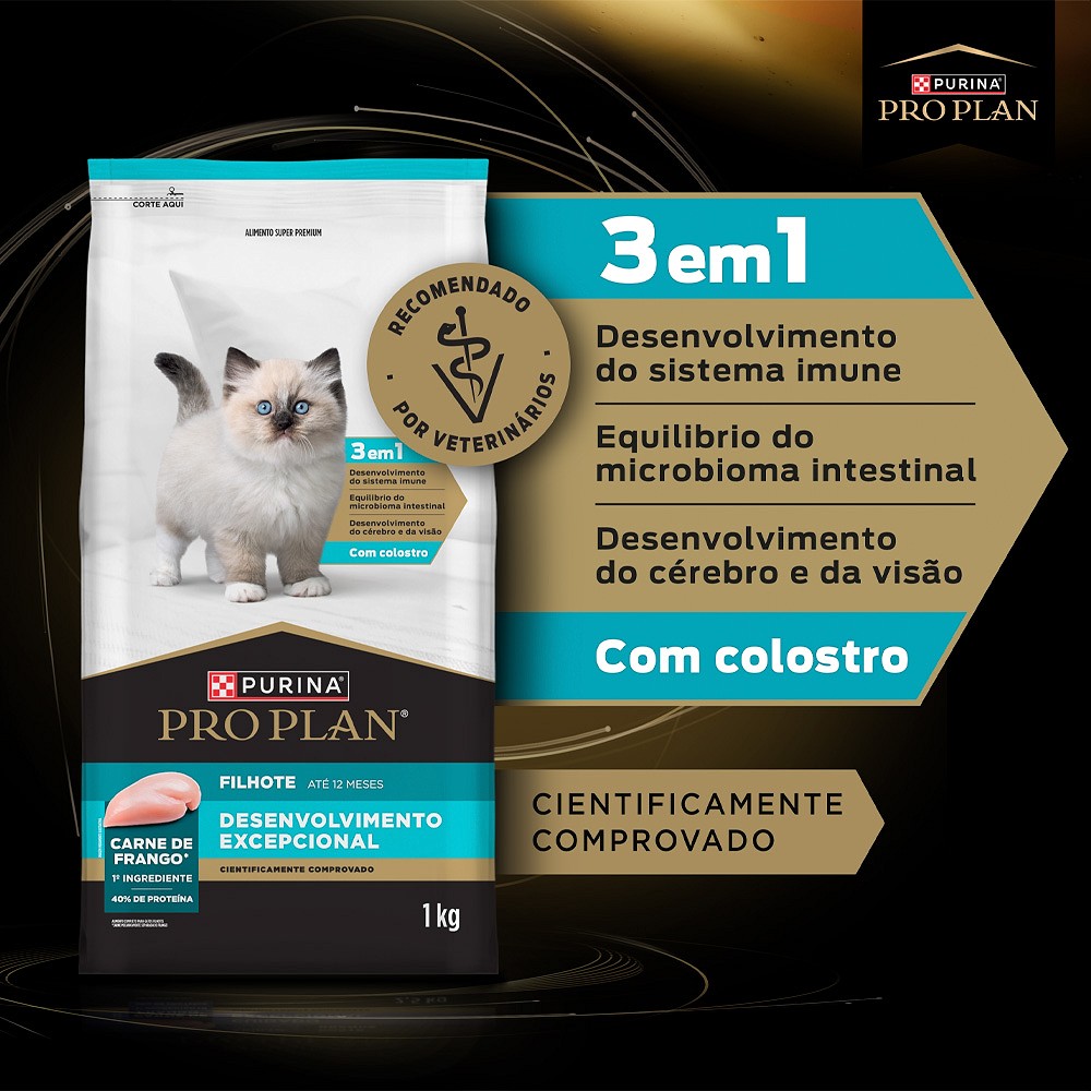 Ração Proplan Desenvolvimento Excepcional para Gatos Filhotes