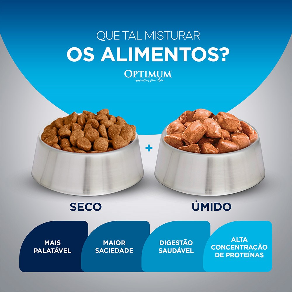 Ração Optimum para Cães Adultos de Raças Médias e Grandes sabor Frango e Arroz