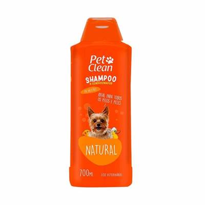 Shampoo e Condicionador Pet Clean Natural para Cães e Gatos 700ml
