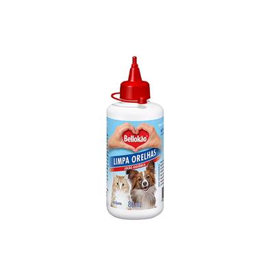 Loção Bellokão Limpa Orelhas para Cães e Gatos 80ml