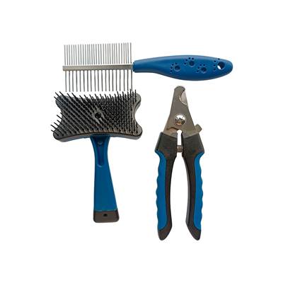 Kit Savana Pet Grooming Azul para Cães e Gatos U