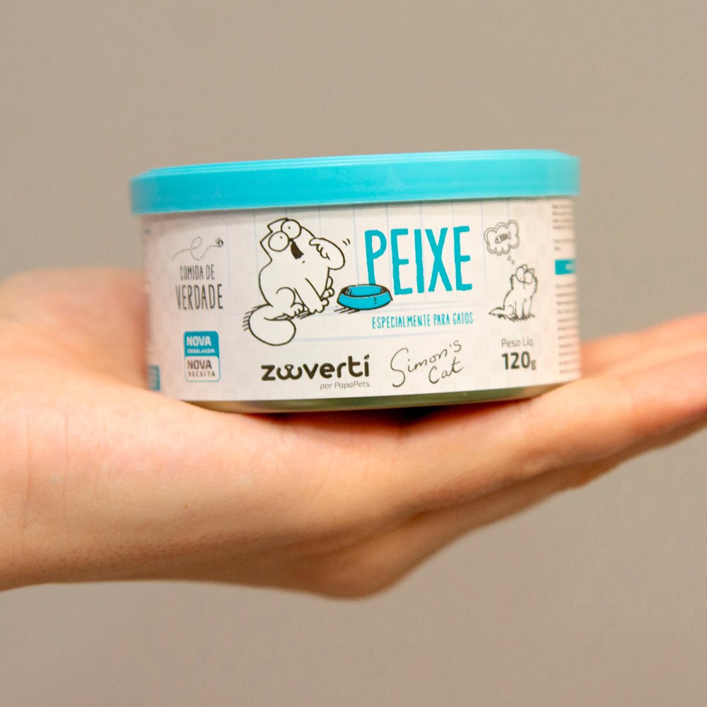 Alimento Natural Zooverti Simon's Cat para Gatos Sabor Peixe