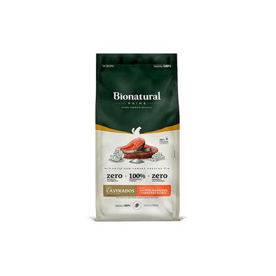 Ração Bionatural Prime para Gatos Castrados Sabor Salmão 1,5kg